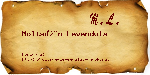 Moltsán Levendula névjegykártya